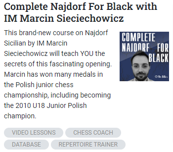 comprehensive course on the Sicilian Najdorf